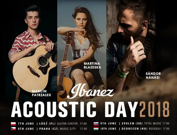 Ibanez Acoustic Day 2018 - Akusztikus és fingerstyle workshop turné a stílus avatott művelőivel