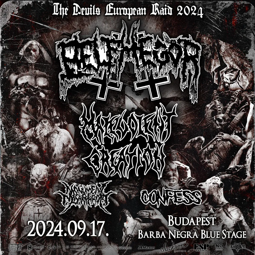 Belphegor – The Devils European Raids 2024 // Malevolent Creation, Confess, Monument Of Misanthropy // 2024.09.17. Barba Negra Blue Stage