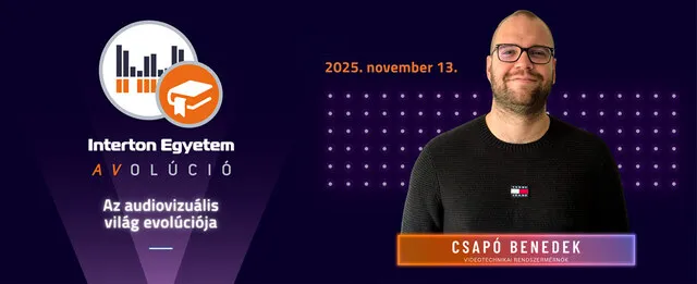 Fesztivál feeling LED falon: Csapó Benedek az Interton Egyetemen bemutatja a Sziget Revolut Stage videotechnikai kulisszatitkait!