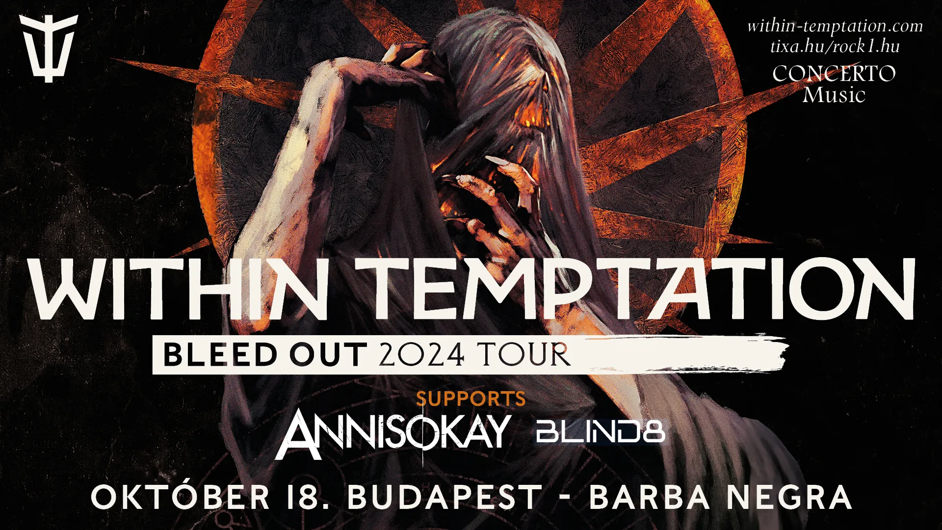 Within Temptation, Annisokay, BLIND8 // 2024.10.18. Barba Negra Red Stage