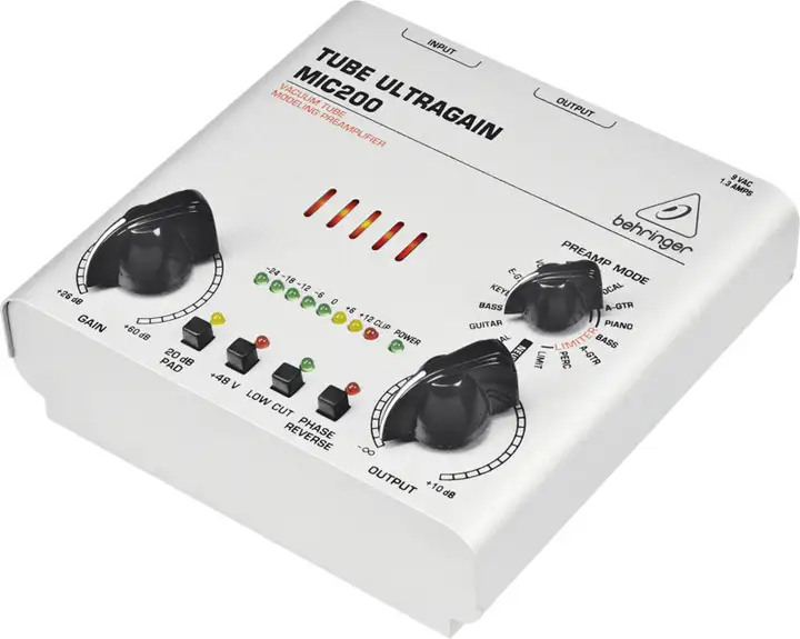 Behringer Tube Ultragain MIC-200 csöves előfok teszt