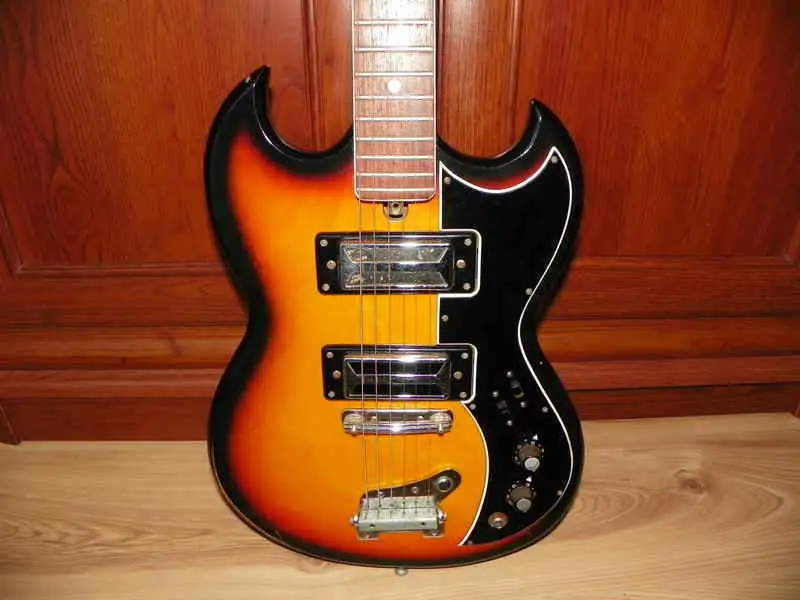 Kay 2T Yamaha Japán 1970-es SG Elektromos gitár