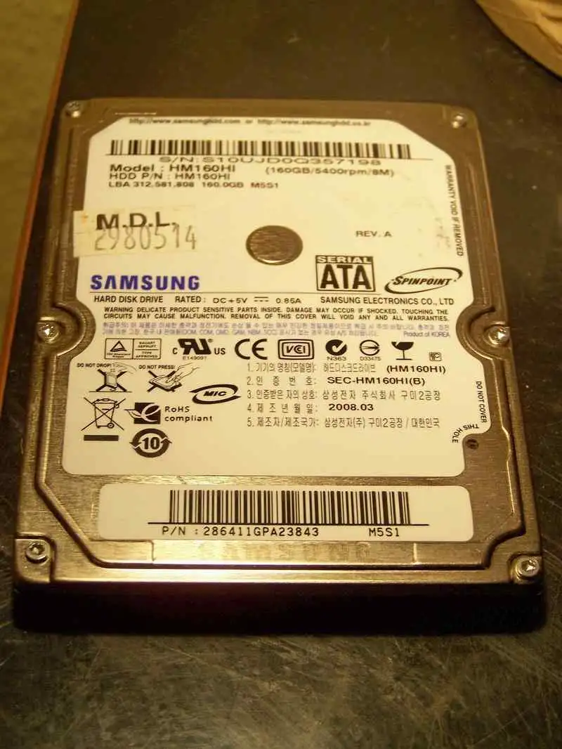  160GB SATA winchester Iné