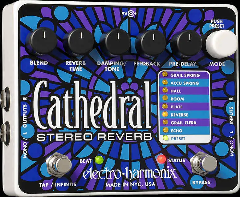 EHX Cathedral Reverb pedál