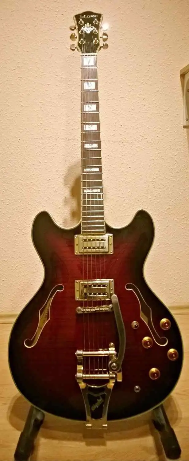 Johnson JP-ES-M BR Jazz guitar