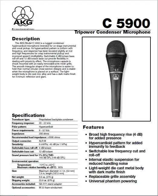 AKG C5900 Mikrofon