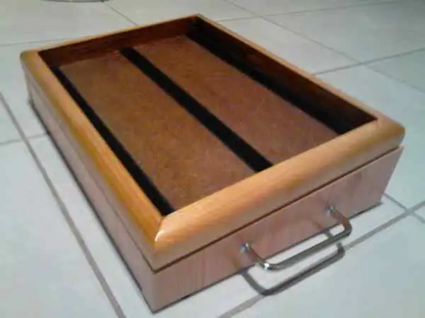 Fenyő pedalboard Pedál tartó doboz