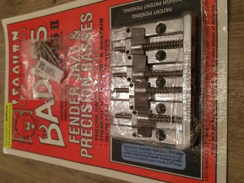 Badass II Bass guitar bridge