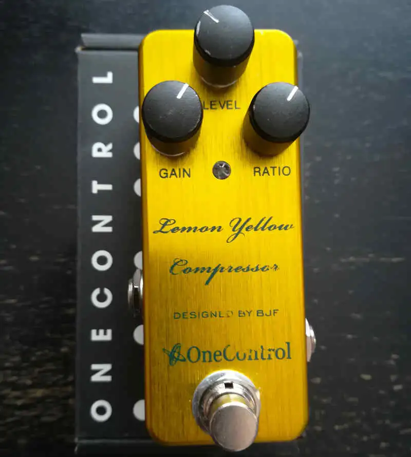  One Control Lemon Yellow Compressor - dBJF Effect pedal
