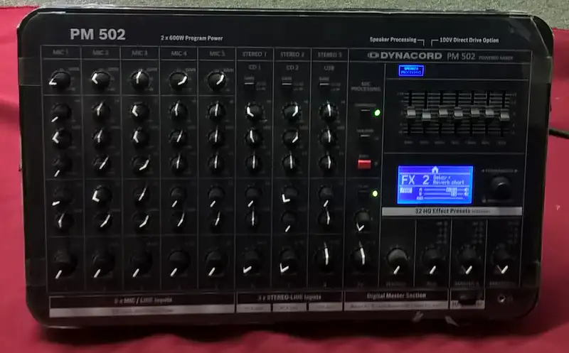 Dynacord PM 502 Mixer amplifier