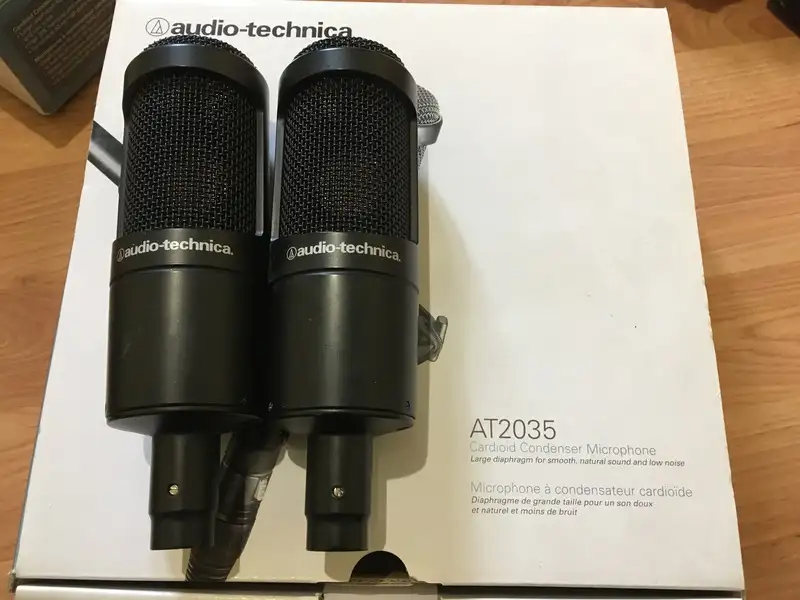 Audio-Technica AT2035 stereo set Kondansator Mikrofon
