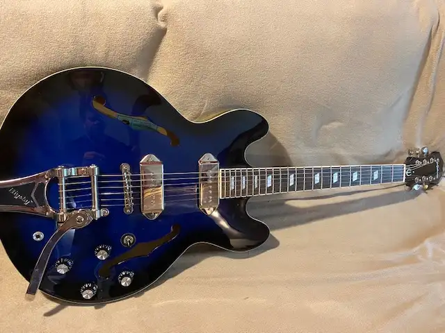 Epiphone Gary Clark Jr Signature Blue and Blak Guitarra eléctrica