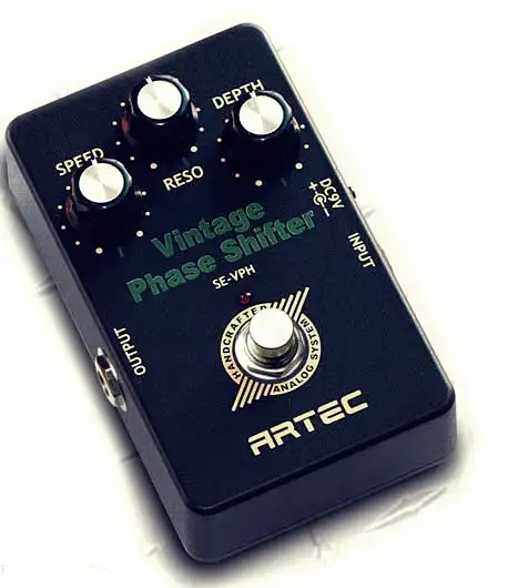 Artec SE-VPH Vintage Phase Shifter Pedal de efecto