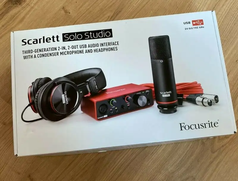 Focusrite Scarlett Solo Studio 3rd Gen stúdió csomag Digital home studio