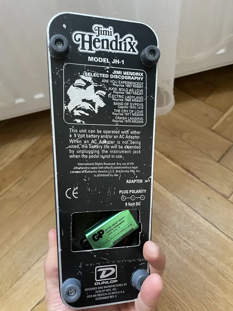 Jim Dunlop JH-1 Wah - Jimi Hendrix signature series Wah pedal for