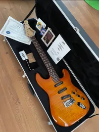 G&L USA S500 DELUXE BY LEO FENDER HONEYBURST FLAME Elektromos gitár [2022.10.30. 21:06]