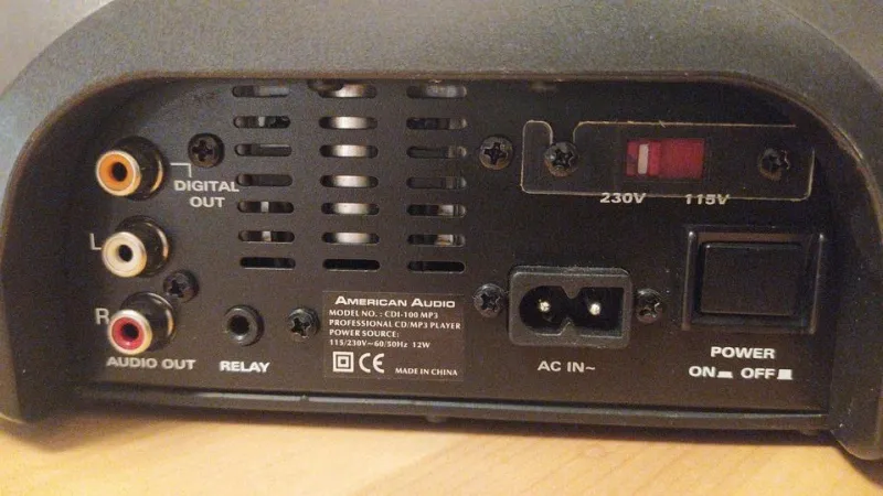  CDI-100-MP3 Tocadiscos de DJ