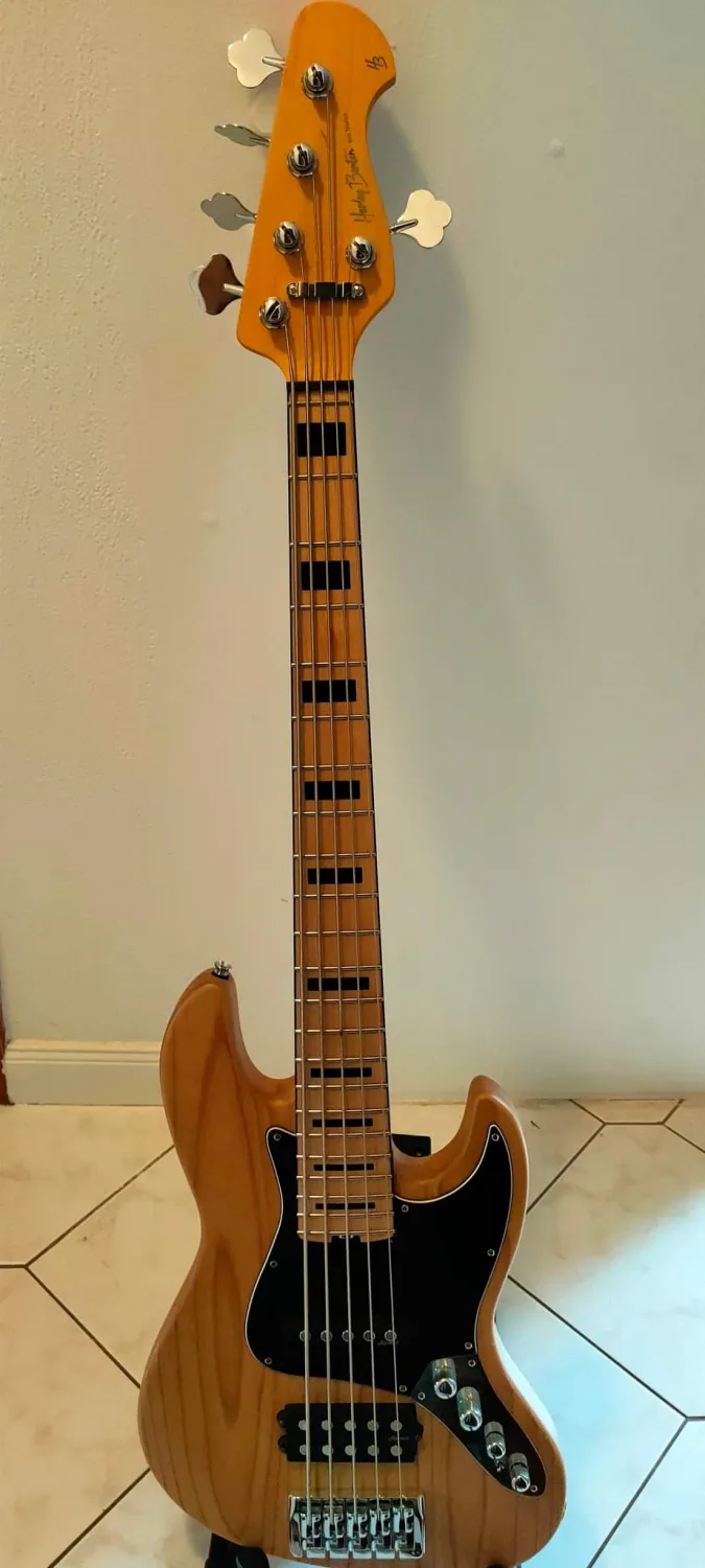 Harley Benton Enhanced MJ-5MN Natural Basszusgitár 5 húros