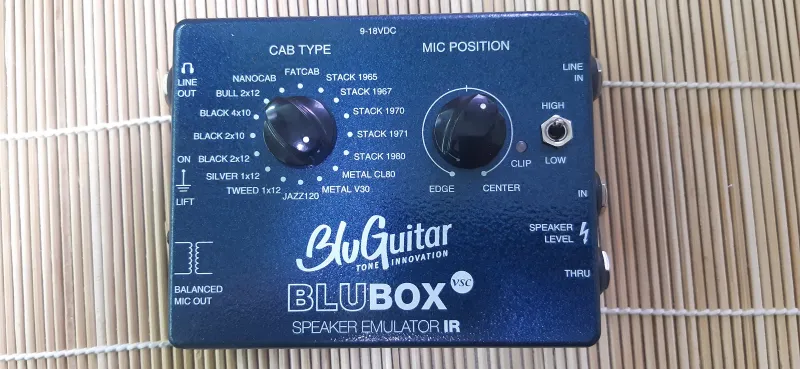 BluGuitar Blubox Hangfalszimulátor