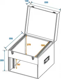 Omnitronic Kombi-case 4HE Rack doboz [2023.12.11. 17:10]