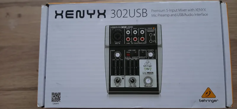 Behringer Xenyx 302 usb interface Külső hangkártya