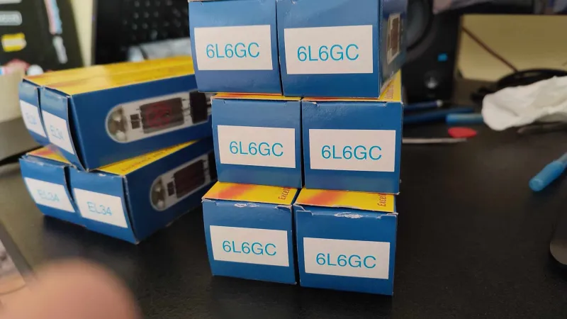 JJ 6L6GC, ÚJ, párba válogatott végfokcső Elektronenröhre Set