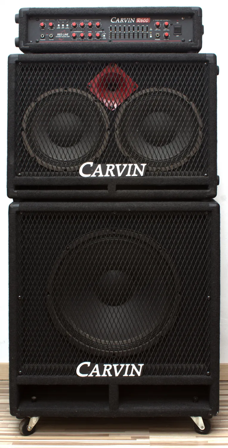 Carvin Carvin R600 Zosilňovačová hlava a skriňa pre basgitaru