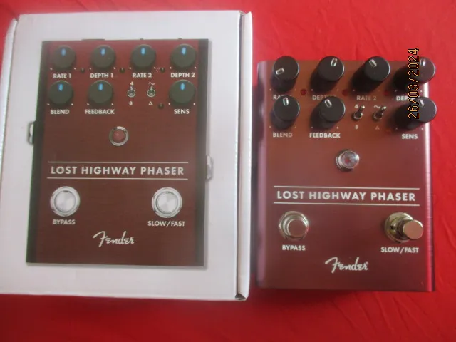 Fender Lost Highway Phaser és Boost Effekt pedál