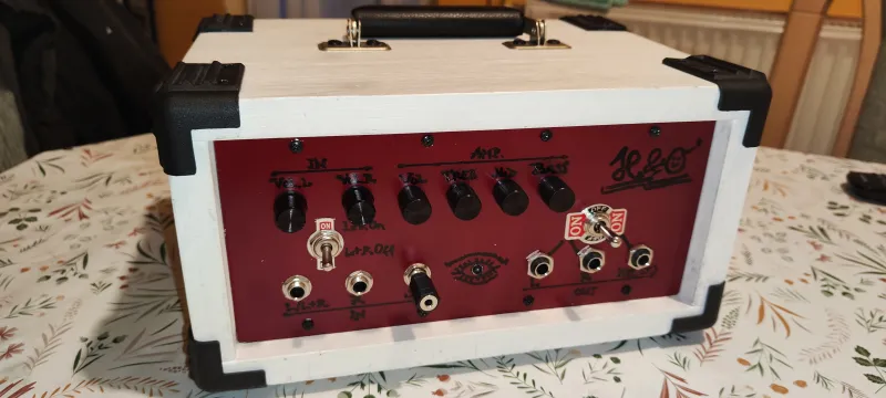 Handmade 2x50W 4-8 Ohm erősítő fej + HANGDOBOZOK Cabezal de amplificador de guitarra