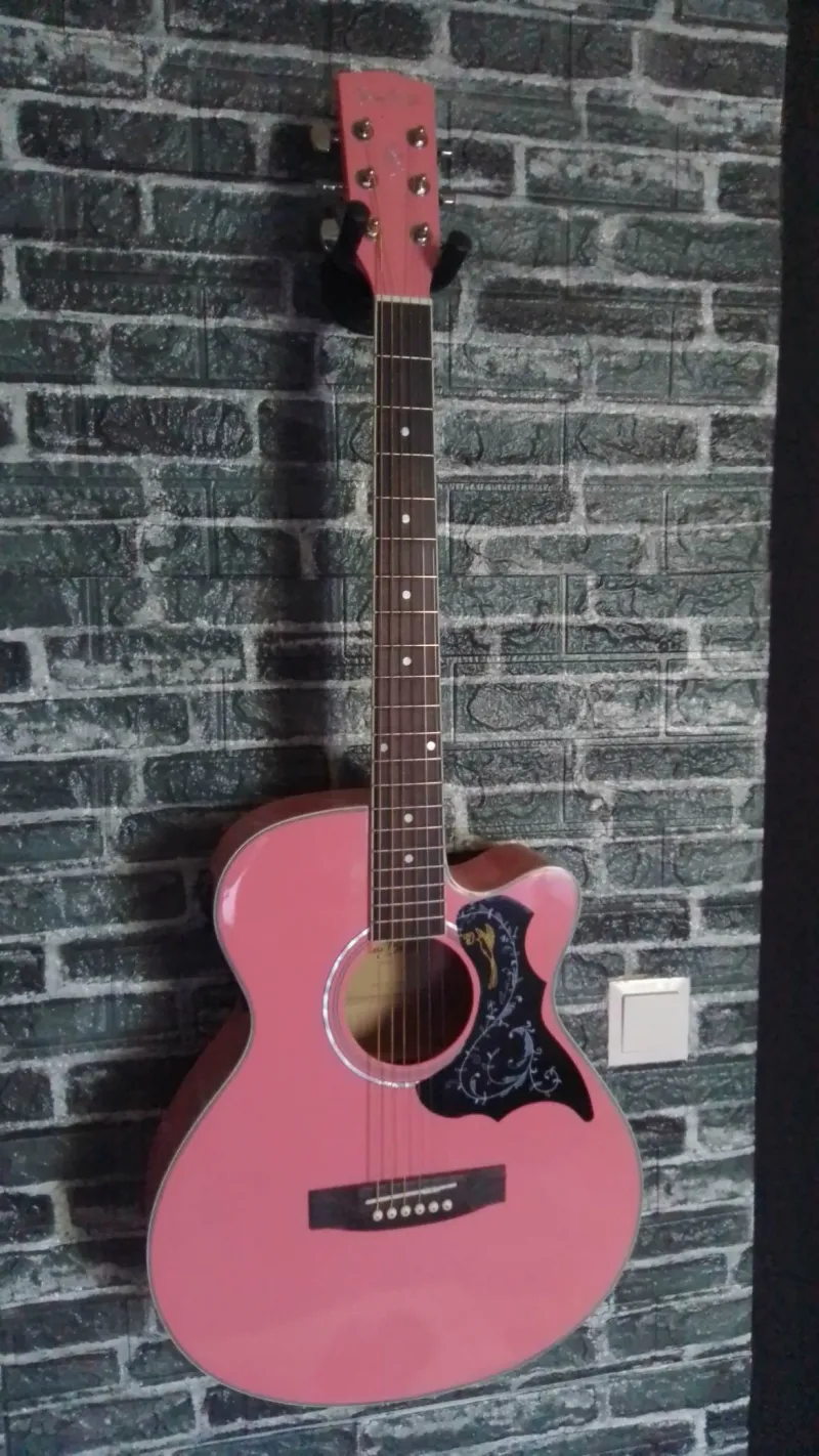 Harley Benton EAX-10 Pinky Electro-acoustic guitar