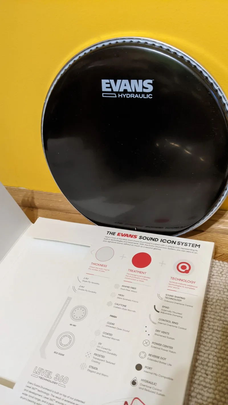 Evans HYDRAULIC BLACK DOBBŐR 10 Drumhead