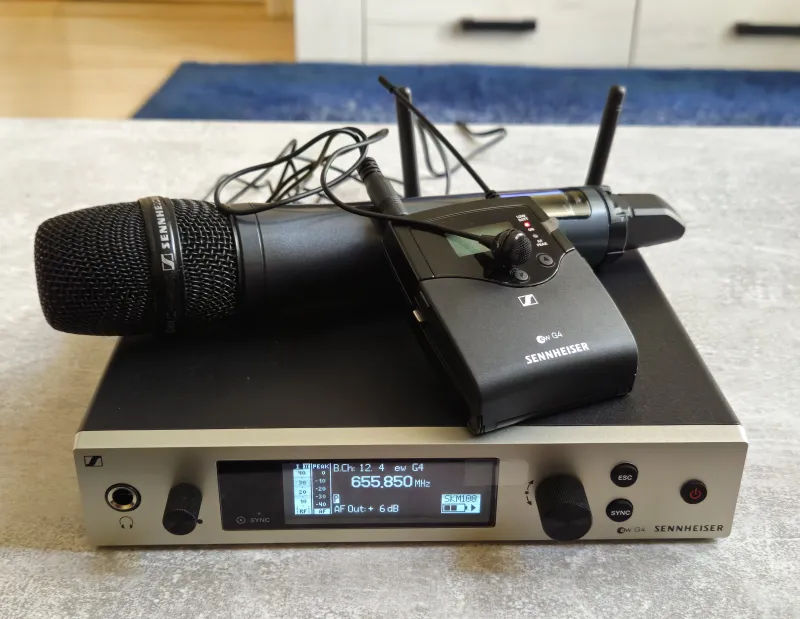 Sennheiser EW G4 BASE COMBO mikrofon szett Vezeték nélküli mikrofon
