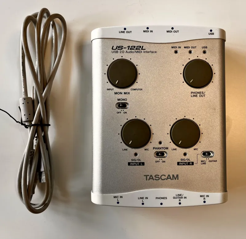 Tascam US-122L - TI OPA2132 MOD Externá zvuková karta