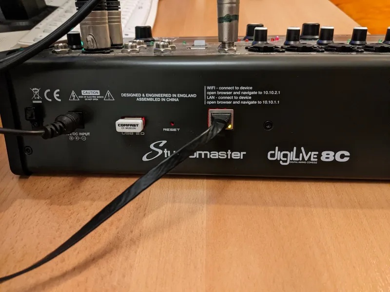  Digilive 8C Mesa de mezclas
