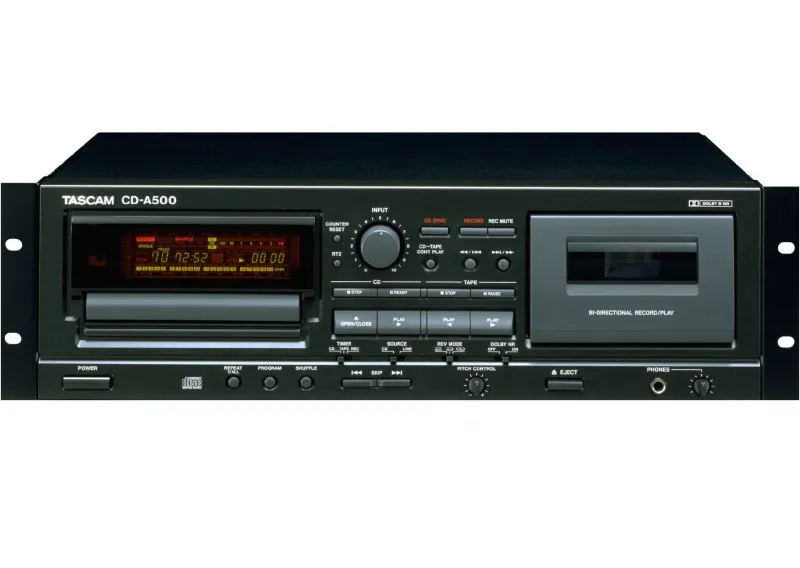 Tascam CD-A500 CD lejátszó - kazettás deck kombó Kassette tape studio