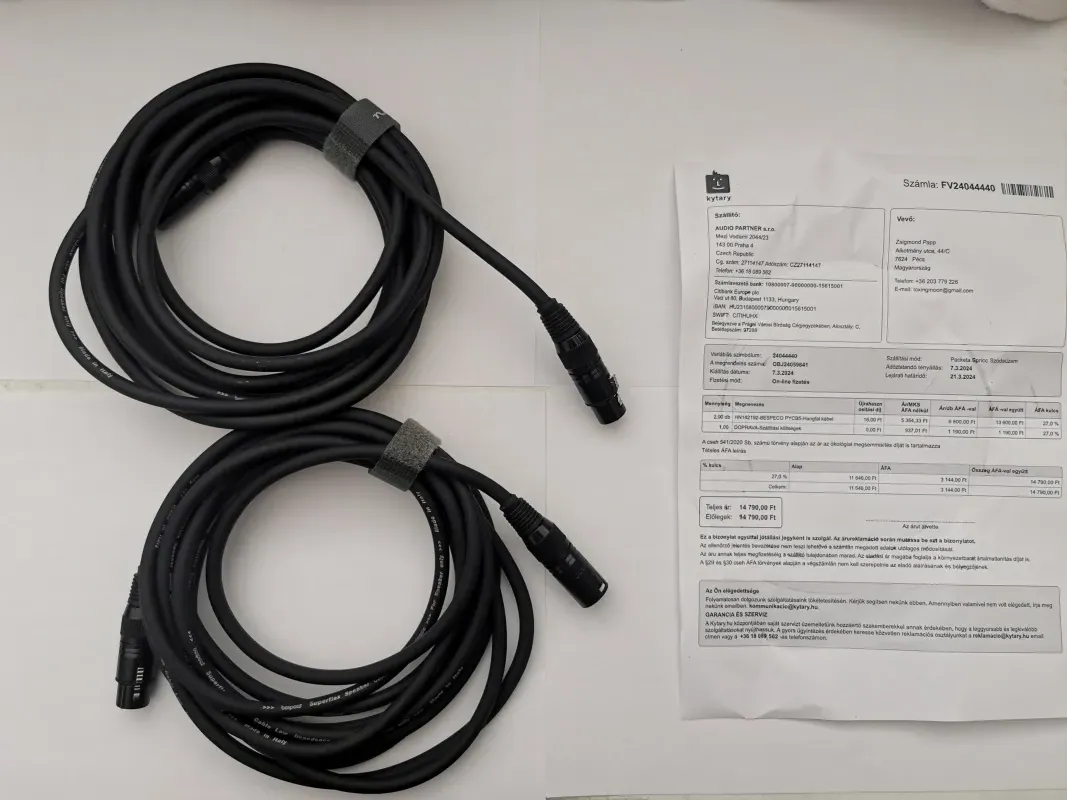 Bespeco PCYB 5 méteres XLR-XLR Cable de altavoz