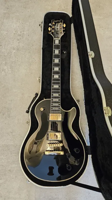 Epiphone Les Paul Custom Ebony Elektromos gitár