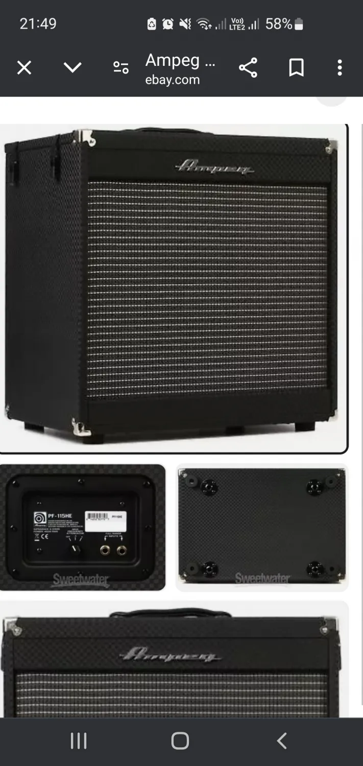 Ampeg Pf 115HE Bass box