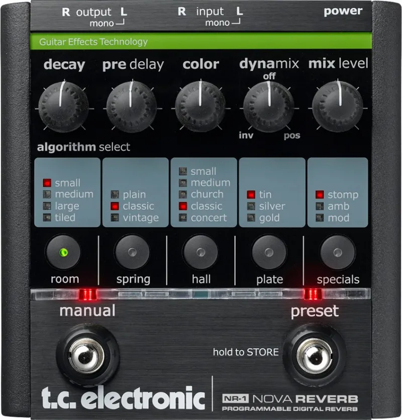 TC Electronic NR-1 NOVA REVERB Effect pedal