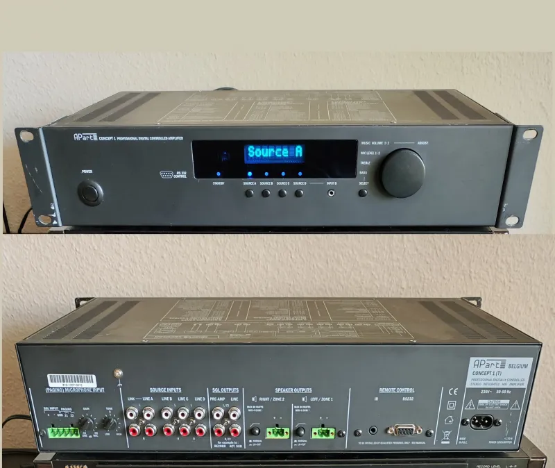APart AUDIO CONCEPT 1 sztereo erősítő Power Amplifier
