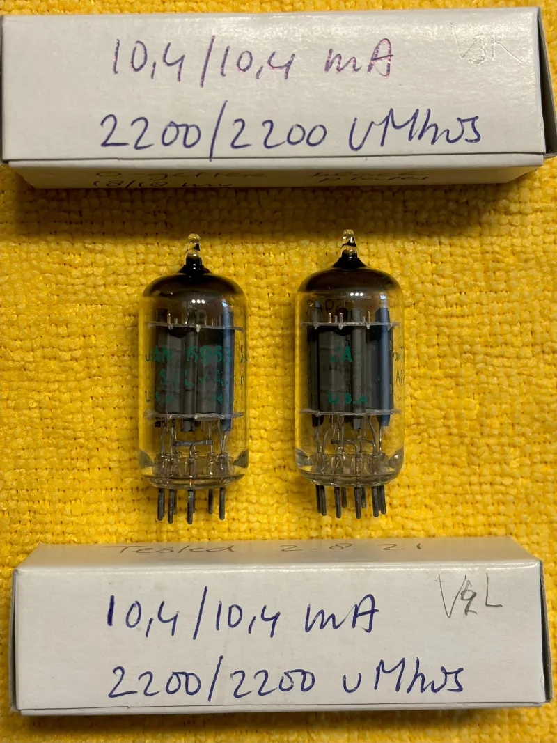Sylvania 5963 12AU7 ECC82 NOS Vakuumová trubica