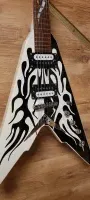 Harley Benton Flying V Victory Flames Michael Schenker Signature