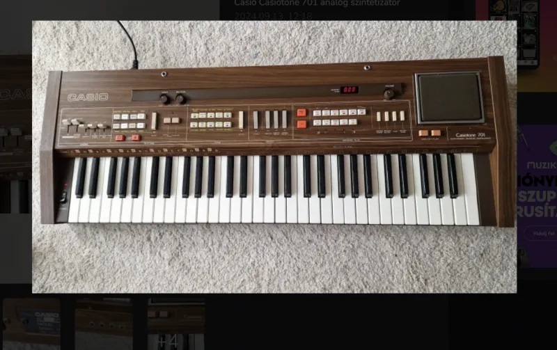 Casio Casiotone 701 Analogový syntetizátor