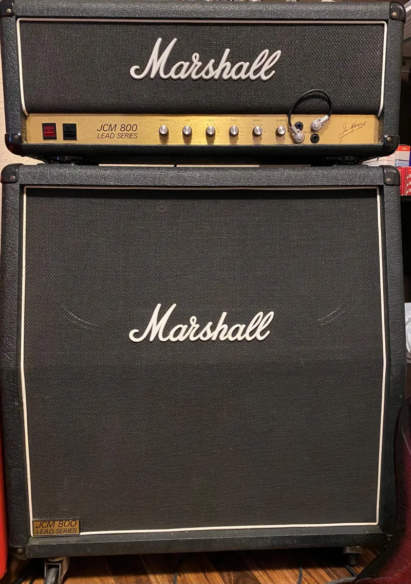 Marshall JCM 800 tube amplifier