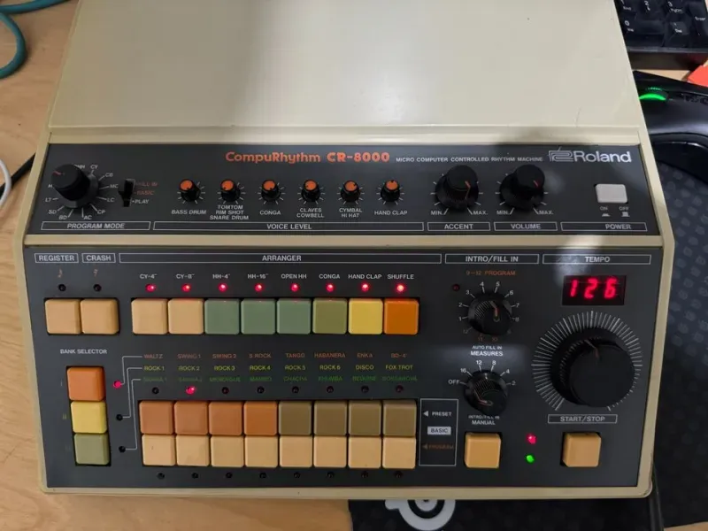 Roland CR-8000 CompuRhythm Analog Batería electrónica