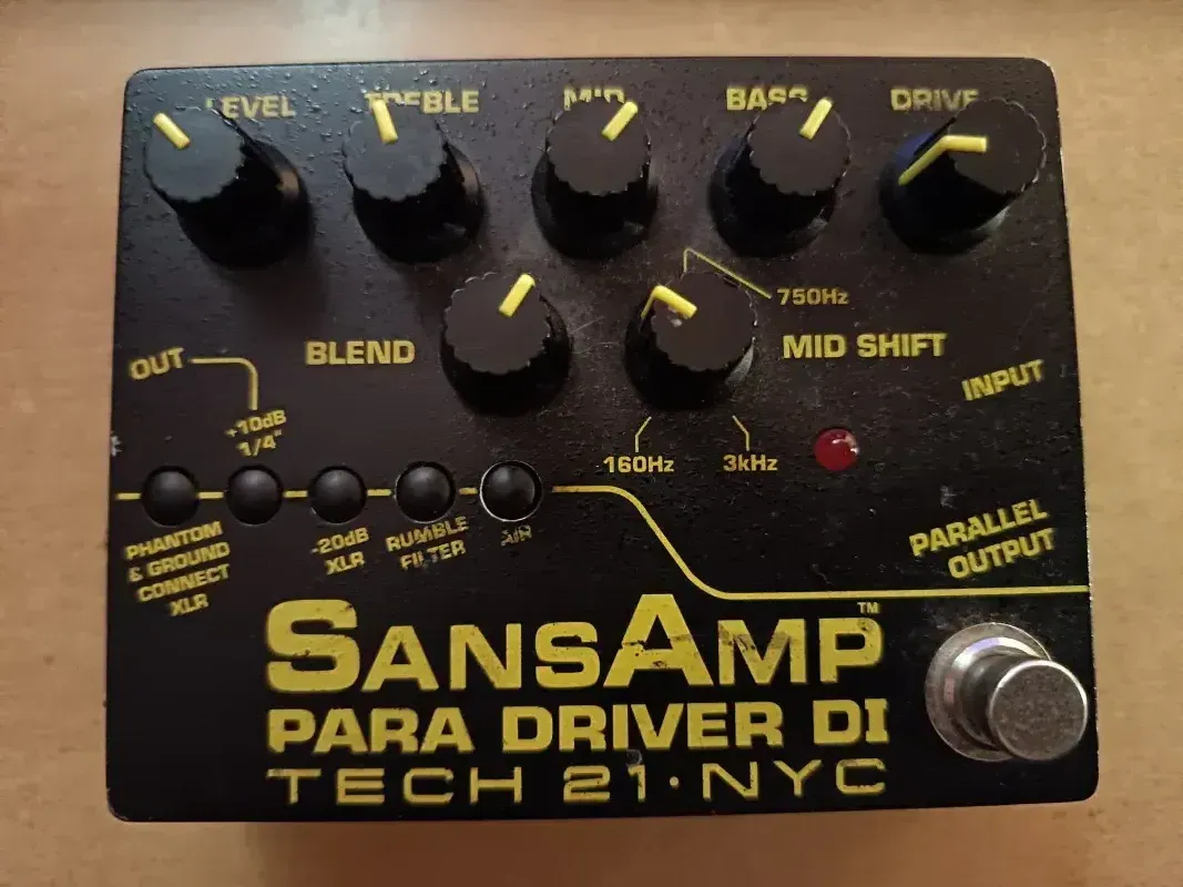 TECH 21 Sansamp Para Drive DI Pedal de bajo