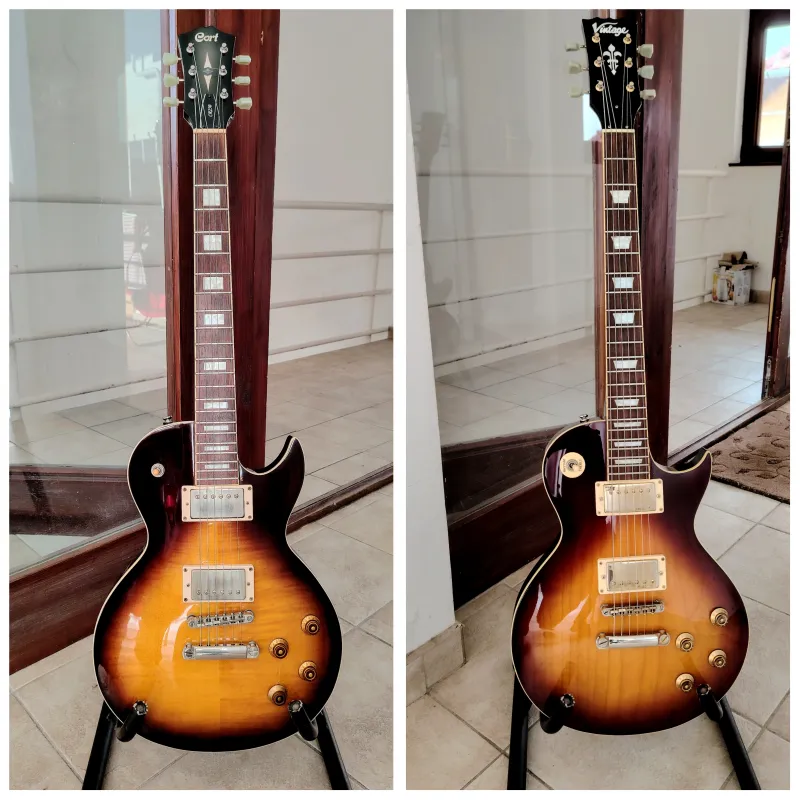 Vintage V100-Cort CR250 Guitarra eléctrica