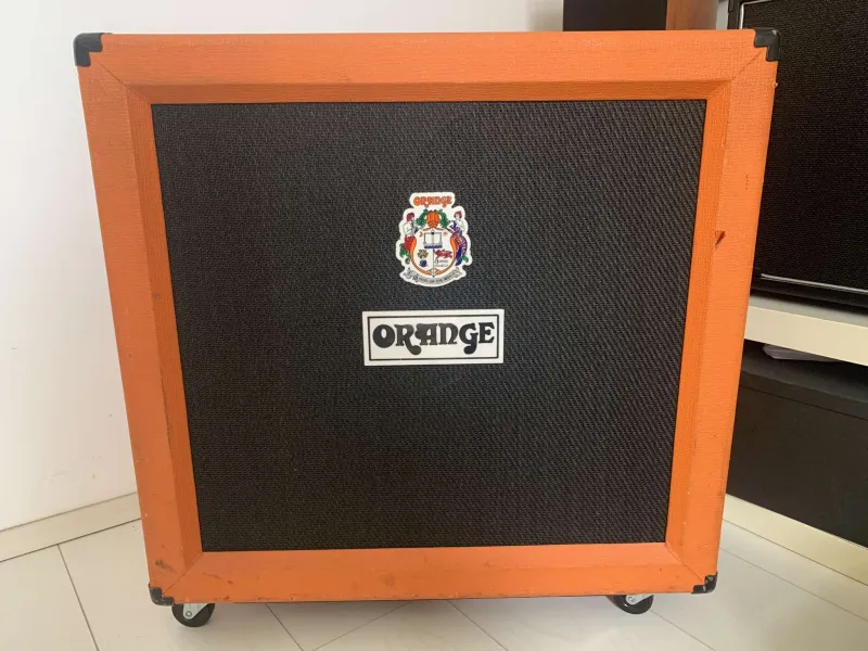 Orange 2x12 Guitar cabinet speaker