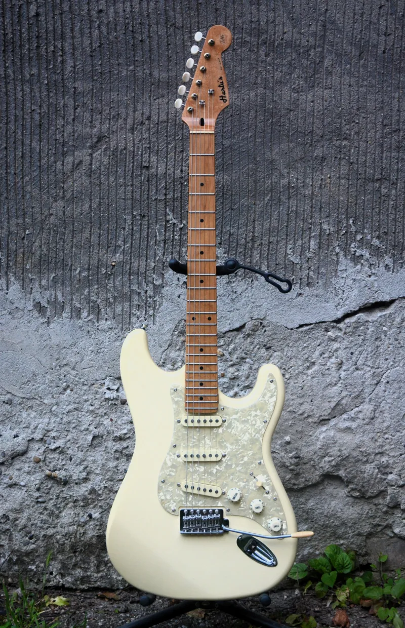 Egyedi készítésű Stratocaster Elektrická gitara