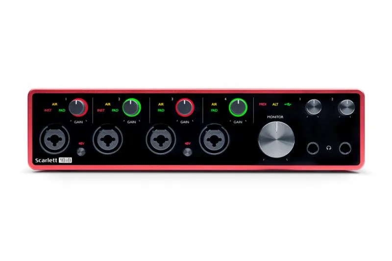 Focusrite Scarlett 18i8 Gen3 Tarjeta de sonido externa